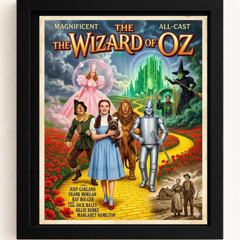 A.I. The Wizard of Oz Art Print 8x10 Frame